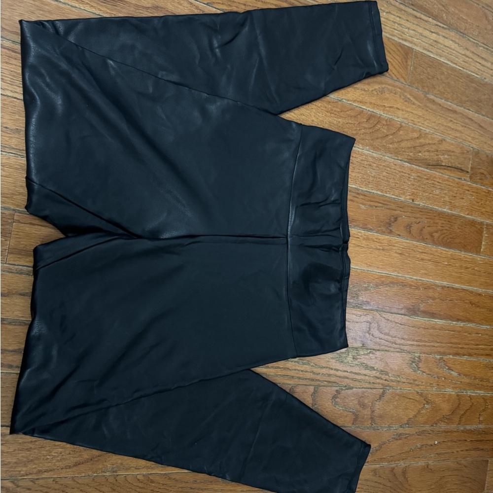 Express Black Leather Leggings